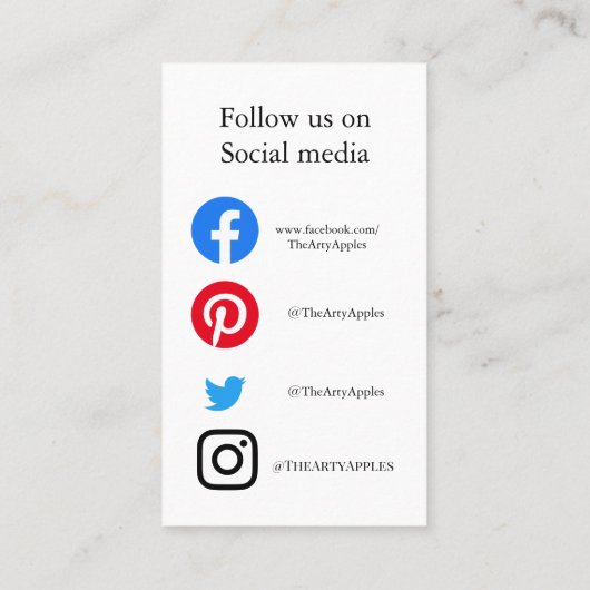 Benutzerdefiniert Vielen Dank Einsteckkarte bestel Visitenkarte (Rückseite)