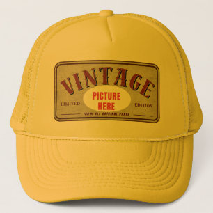 BENUTZERDEFINIERT VINTAGE LIMITIERTE EDITION PERSO TRUCKERKAPPE