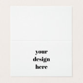 Benutzerdefiniert Visitenkarten (Außenseite Aufgefaltet)