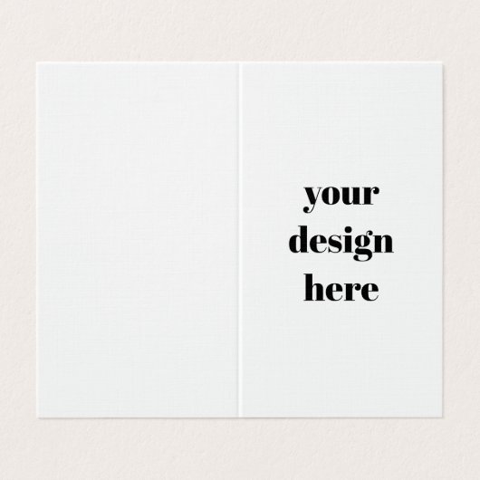 Benutzerdefiniert Visitenkarten (Außenseite Aufgefaltet)