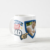 Benutzerdefiniert Weltbester Papa Kaffeetasse (Vorderseite Links)