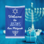Benutzerdefiniert Willkommen bei Bar Mitzvah Banner<br><div class="desc">Herzlich willkommen bei Ihren Gästen</div>