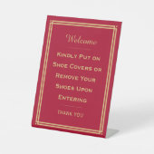 Benutzerdefiniert Willkommen Bitte entfernen Sie I Sockelschild (Vorderseite)