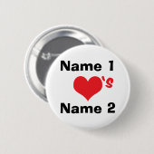 Benutzerdefiniert Wir sind verliebt Button (Vorne & Hinten)