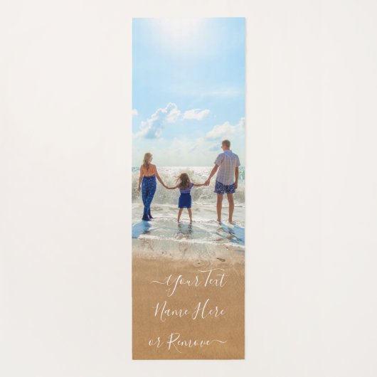 Benutzerdefiniert Yogmatte für Ihr Foto mit Text Yogamatte (Rückseite)