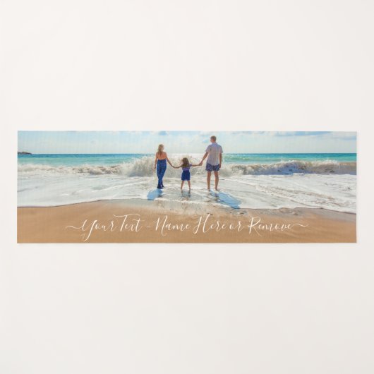 Benutzerdefiniert Yogmatte für Ihr Foto mit Text Yogamatte (Vorderseite (Horizontal))