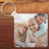 Benutzerdefiniert Zwei-Foto-Doppelseitig Schlüsselanhänger (Vorderseite)