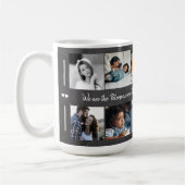 Benutzerdefinierte 10 Foto Collage Ihre Textfamili Kaffeetasse (Links)