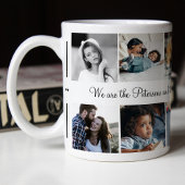 Benutzerdefinierte 10-Foto-Collage Ihre Textfamili Kaffeetasse