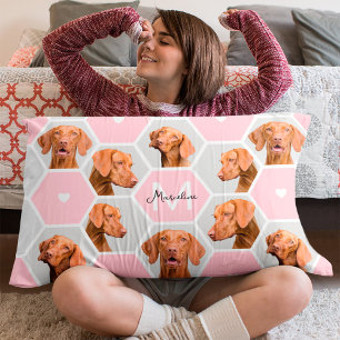 Benutzerdefinierte 10-Hunde-Foto-Collage-Monogramm Dekokissen