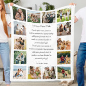 Benutzerdefinierte 14-Foto-Collage-Gedicht Fleecedecke