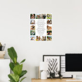 Benutzerdefinierte 14-Foto-Collage-Gedicht Poster (Heimbüro)