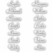 Benutzerdefinierte 14 Vornamen | Best Calligraphy Aufkleber (Vorderseite)
