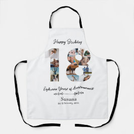 Benutzerdefinierte 18. Geburtstags-Schürze mit Fot Schürze