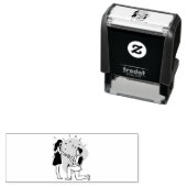 Benutzerdefinierte 1,8" x 0,65" Briefmarke Permastempel (Beispiel)