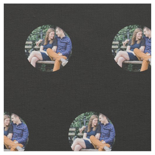 Benutzerdefinierte 1-Foto-Dosenausgabe Stoff (Nahaufnahme)