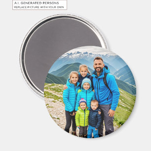 Benutzerdefinierte 1-Foto-Familie Magnet