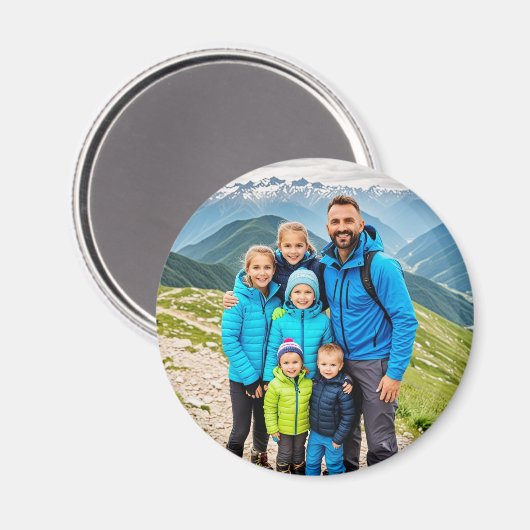 Benutzerdefinierte 1-Foto-Familie Magnet (Vorderseite/Rückseite)