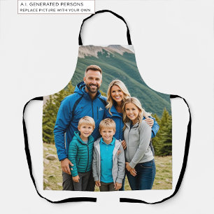 Benutzerdefinierte 1-Foto-Familie Schürze