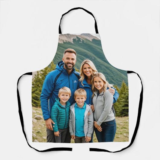 Benutzerdefinierte 1-Foto-Familie Schürze (Vorderseite)