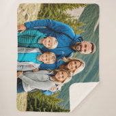 Benutzerdefinierte 1-Foto-Familie Sherpadecke (Vorderseite)