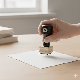 Benutzerdefinierte 1x1-Zoll-Briefmarke aus Holz fü Gummistempel