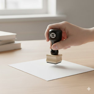 Benutzerdefinierte 1x1-Zoll-Briefmarke aus Holz fü Gummistempel