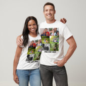 Benutzerdefinierte 2026 Stimmung 6 Foto-Collage T-Shirt (Unisex)
