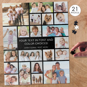 Benutzerdefinierte 21-Foto-Collage Personalisiert Puzzle