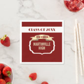 Benutzerdefinierte 25. Wiedervereinigungsparty Serviette (Beispiel)