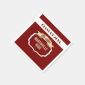 Benutzerdefinierte 25. Wiedervereinigungsparty Serviette (Ecke)