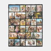 Benutzerdefinierte 28-Foto-Collage Fleecedecke (Vorderseite)