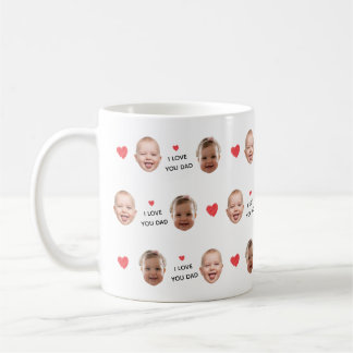 Benutzerdefinierte 2-Foto-Baby-Gesicht-Collage "Ic Kaffeetasse