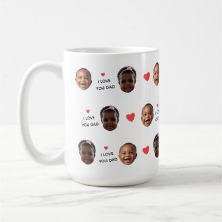 Benutzerdefinierte 2-Foto-Baby-Gesicht-Collage "Ic Kaffeetasse