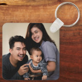 Benutzerdefinierte 2-Foto-Doppelseitige Personalis Schlüsselanhänger (Rückseite)