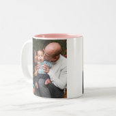 Benutzerdefinierte 2-Foto-Doppelseitige Personalis Zweifarbige Tasse (Vorderseite Links)