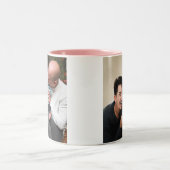 Benutzerdefinierte 2-Foto-Doppelseitige Personalis Zweifarbige Tasse (Mittel)
