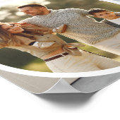 Benutzerdefinierte 2-FotoCollage Poster (Ecke)