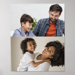 Benutzerdefinierte 2-FotoCollage Poster