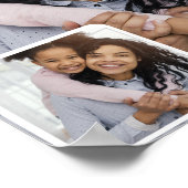 Benutzerdefinierte 2-FotoCollage Poster (Ecke)