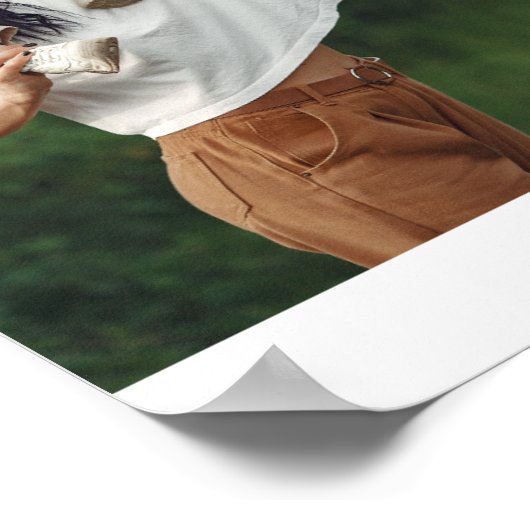 Benutzerdefinierte 2-Fotomaterial mit Personalisie Poster (Ecke)