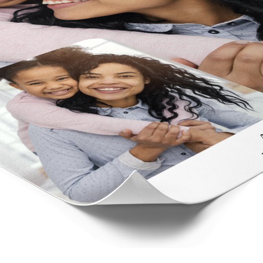 Benutzerdefinierte 2-Fotomaterial mit Personalisie Poster (Ecke)