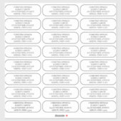 Benutzerdefinierte 2Schlichte abgerundete Ecken-Ad Aufkleber (Blatt)