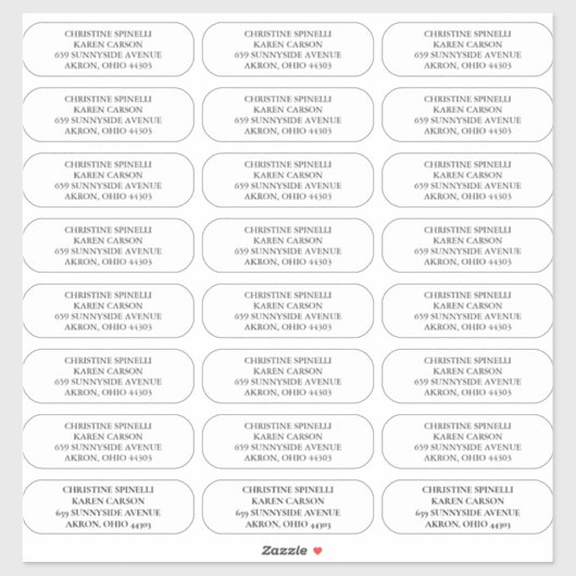 Benutzerdefinierte 2Schlichte abgerundete Ecken-Ad Aufkleber (Blatt)