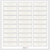 Benutzerdefinierte 30 x Individuelle editierbare A Aufkleber (Blatt)
