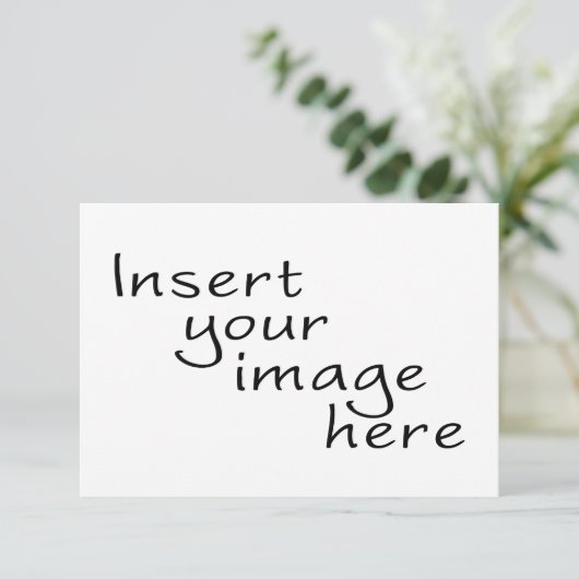 Benutzerdefinierte 3.5x5.5" RSVP-Karte RSVP Karte (Stehend Vorderseite)