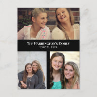 Benutzerdefinierte 3-Abschnitte-Familienfotocollag