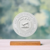 Benutzerdefinierte 3D-editierbare Wachssiegel aus Acrylschild (Neutral)