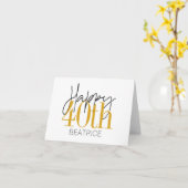 Benutzerdefinierte 40. Happy Birthday Card Karte (Gelbe Blume)