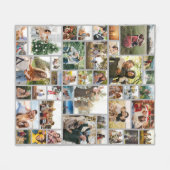 Benutzerdefinierte 42-Foto-Collage Fleecedecke (Vorderseite (Horizontal))